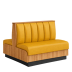 Thumbnail image #1 for ATSMFG ATS AT&S-AD-KR36-6CH GR6 Karender Standard Booth, double, 48" long x 36" high, 6-channel back, Upholstery and foam fitted over a computer-cut