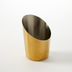 Thumbnail image #1 for American Metalcraft 12 oz Angled Stainless Steel Fry Cup with Gold Satin Finish