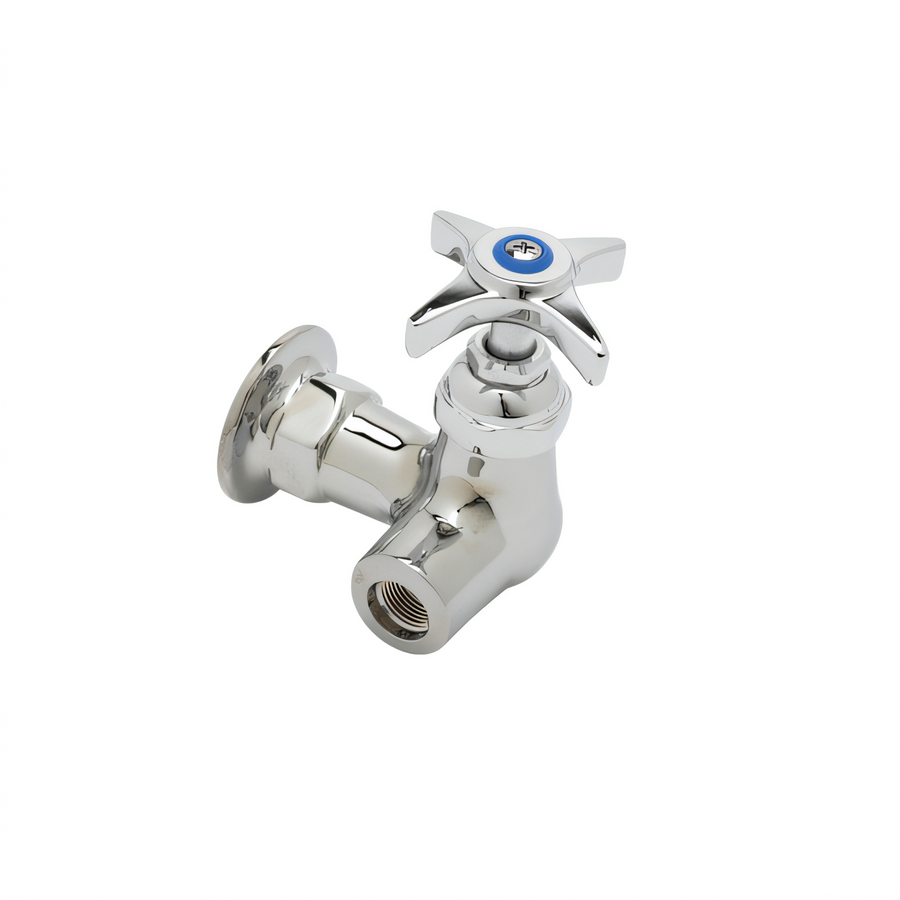 Product image #1 for T&S Brass Wall-Mounted Single-Temperature Pantry Faucet with 4-Arm Handle, Low Lead