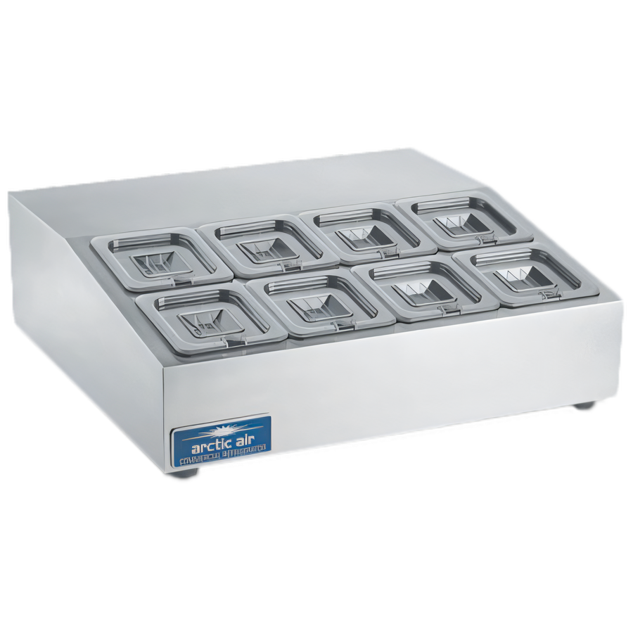 Product image #1 for Arctic Air ACP8SQ Compact 27-1/2-Inch Wide Countertop Refrigerated Prep Unit with 8 1/6-Size Pans