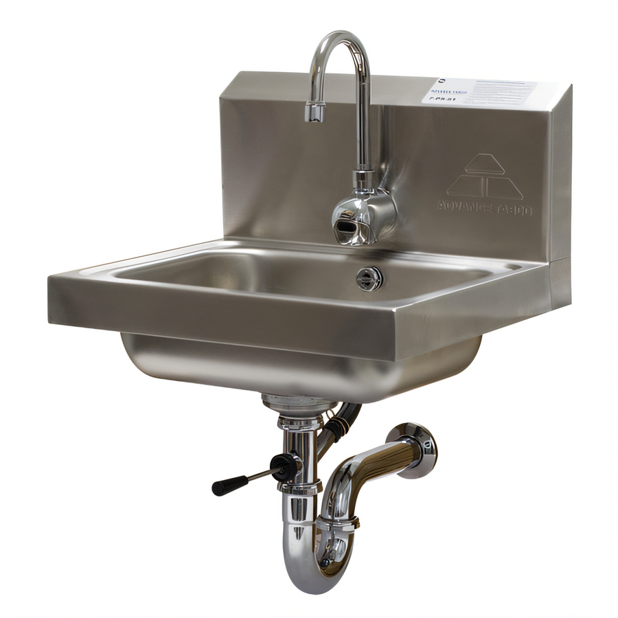 Product image #1 for Advance Tabco Wall Mounted Hand Wash Sink with 14 x 10 x 5 Inch Bowl, Electronic Faucet, and P-Trap