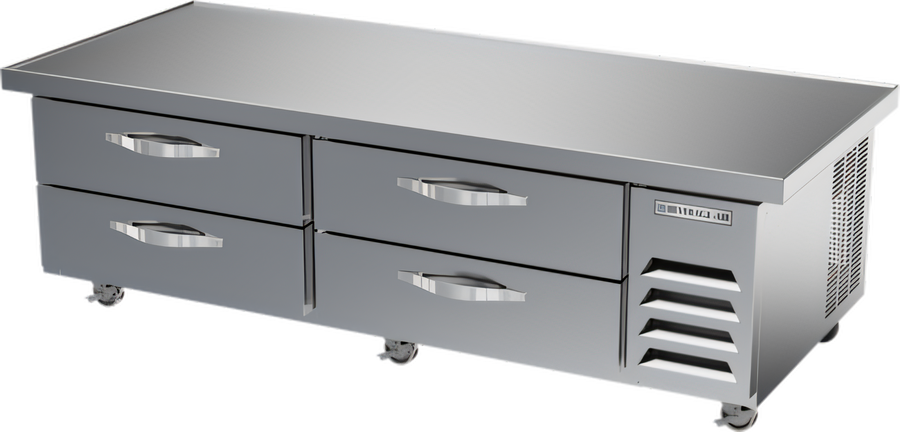 Product image #1 for Beverage-Air 76-Inch Worktop Cook Stand Freezer with 4 Drawers and Stainless Steel Top