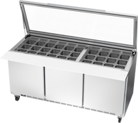 Beverage Air SPE72HC-30M-STL Refrigerated Prep Tables