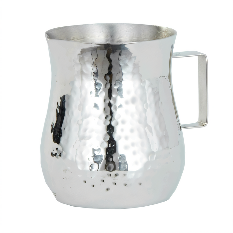 Product image #1 for American Metalcraft 4 oz Stainless Steel Bell Creamer with Hammered Finish