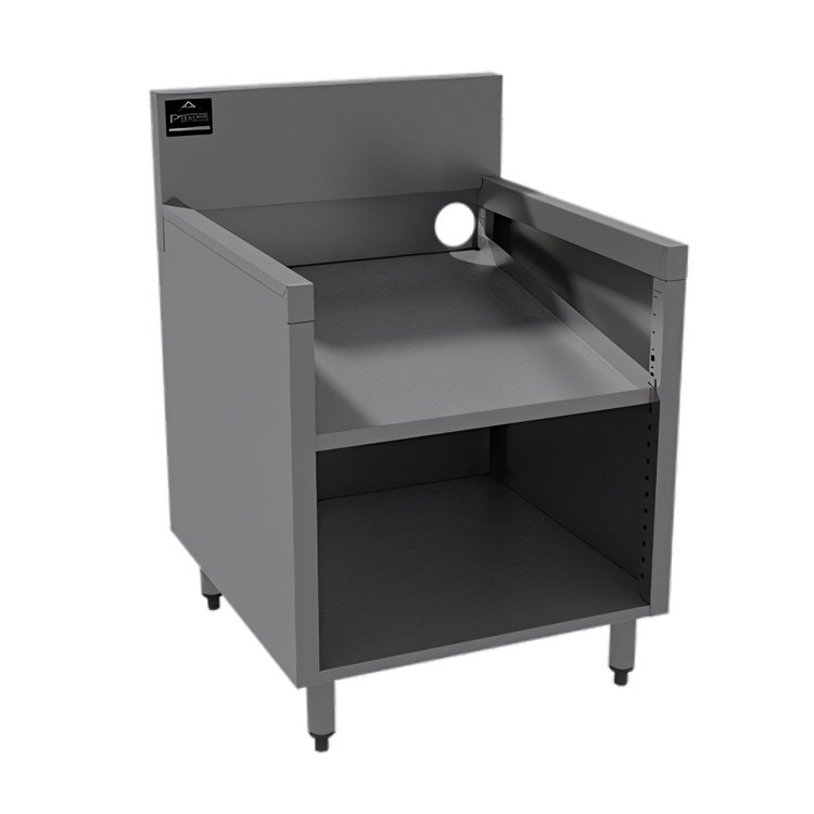 Product image #1 for Prestige Supreme 24-Inch Wide Slanted Open Top Underbar Glass Rack Storage Unit