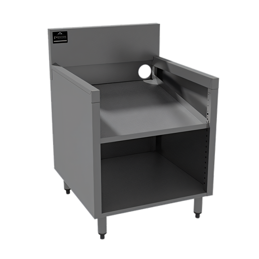 Product image #1 for Prestige Supreme 24-Inch Wide Slanted Open Top Underbar Glass Rack Storage Unit