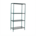 Thumbnail image #1 for Winco 24 x 48 x 72 Inch 4-Tier Stationary Epoxy Coated Green Wire Shelving Unit
