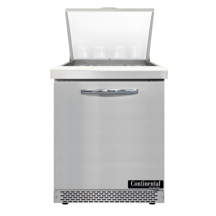Product image #1 for Continental Refrigerator D27N12M-FB Designer Line 27.5 Inch One-Section Mighty Top Sandwich Unit
