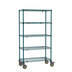 Thumbnail image #1 for Super Erecta 5-Tier Wire Stem Caster Cart, 36 Inch W x 18 Inch D x 68 Inch H