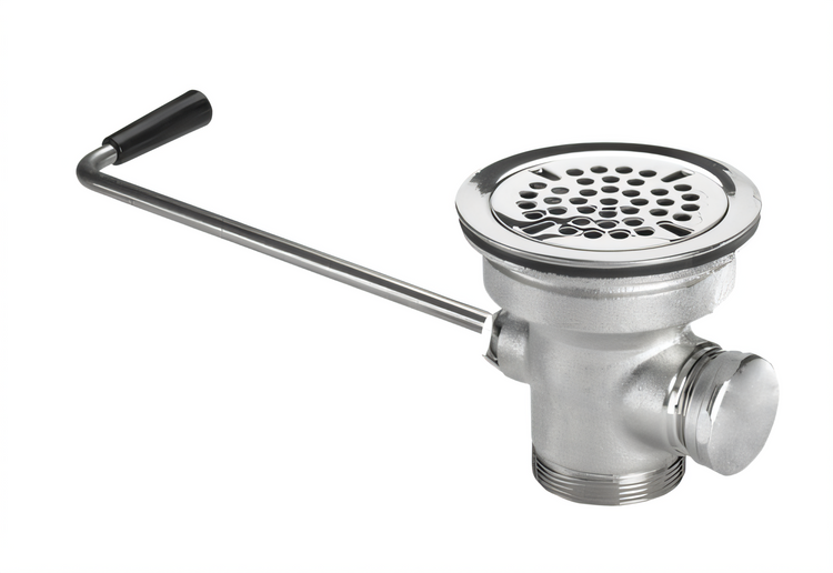 Product image #1 for Krowne Twist Waste Valve Sink Drain with 1-1/4 Inch Overflow Outlet and 3 Inch Opening