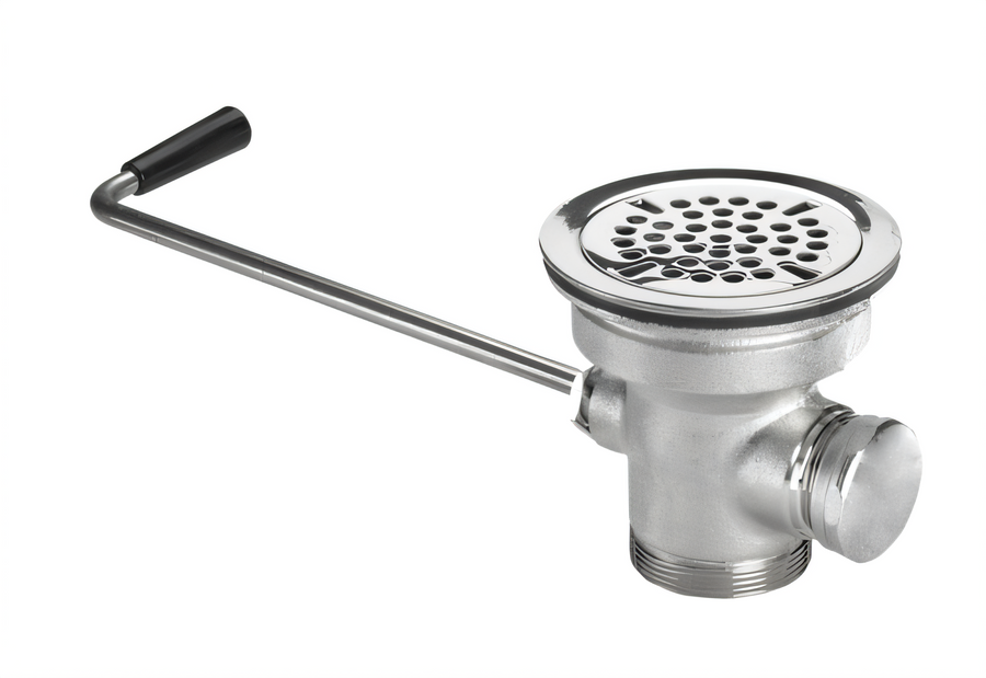 Product image #1 for Krowne Twist Waste Valve Sink Drain with 1-1/4 Inch Overflow Outlet and 3 Inch Opening