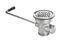 Krowne Twist Waste Valve Sink Drain with 1-1/4 Inch Overflow Outlet and 3 Inch Opening