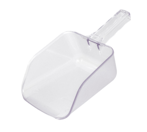 Product image #1 for Crestware 32 oz Clear Polycarbonate Utility Scoop with Flat Bottom