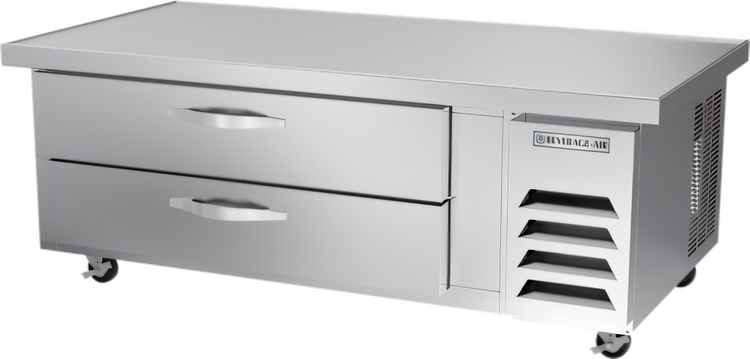 Product image #1 for Beverage-Air 64-Inch Two-Drawer Worktop Chef Base Refrigerator with Extended Top