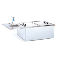 Atlas Metal WSB-19 Drop-In Ice and Water Station with 60 lb Insulated Ice Chest