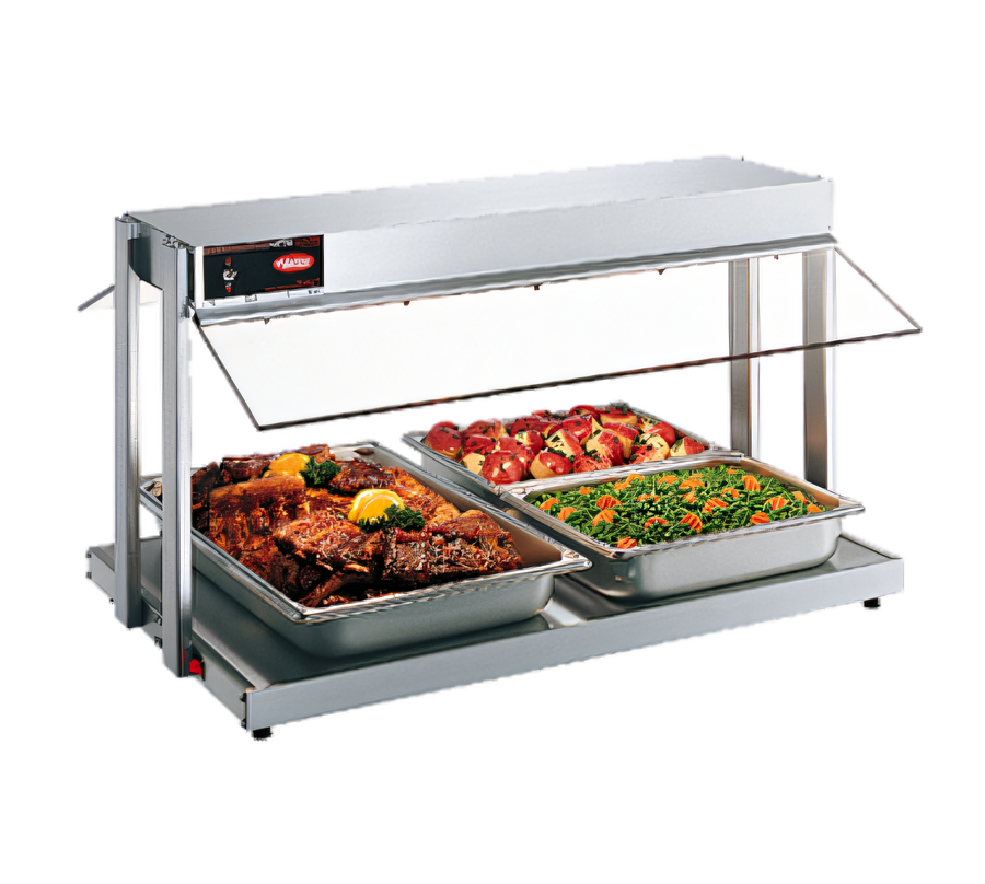 Product image #1 for Hatco Glo-Ray® GRBW-60 60-Inch Countertop Buffet Warmer with Heated Base and Sneeze Guards