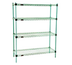 Thumbnail image #1 for EagleGard Quad-Adjust 4-Tier Stationary Starter Wire Shelving Unit, 48W x 24D x 74H