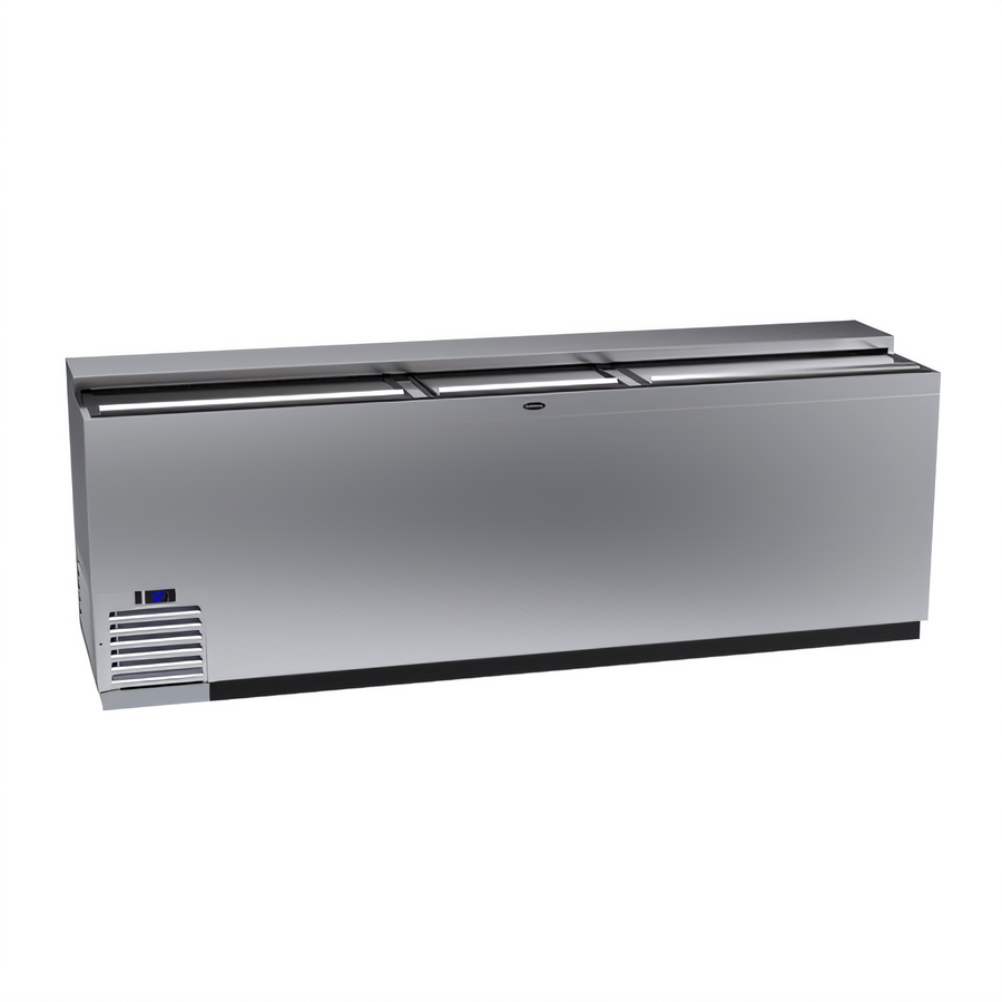 Product image #1 for Krowne BC96-SS 96-Inch Stainless Steel Slide Top Bottle Cooler