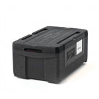 Thumbnail image #1 for Metro Mightylite™ ML180-BL Insulated Food Pan Carrier, Top-Load, 3-Pan Capacity, Black Polypropylene