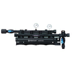 Thumbnail image #1 for Everpure EV933611 Quad Parallel Water Filter Head Manifold Assembly, Wall-Mounted, 3/4-Inlet/Outlet, Shut-Off Valve and Pressure Gauges