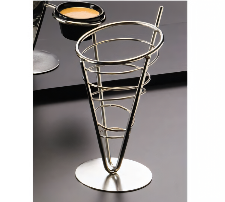 Product image #1 for Ironworks Stainless Steel Conical Single-Cone Serving Basket, 5-Inch Dia. x 9-Inch H