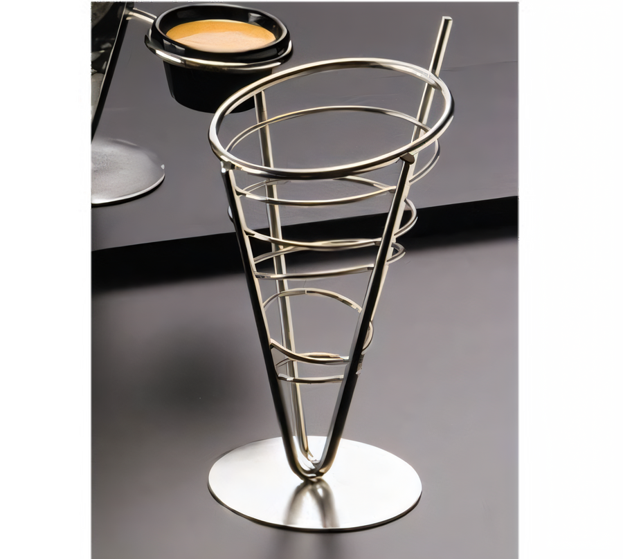 Product image #1 for Ironworks Stainless Steel Conical Single-Cone Serving Basket, 5-Inch Dia. x 9-Inch H