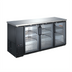 Thumbnail image #1 for Omcan 73-Inch Three-Section Glass Door Back Bar Cooler