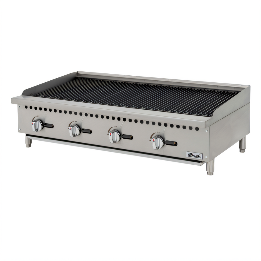 Product image #1 for Migali Competitor Series 48-Inch Countertop Natural Gas Radiant Charbroiler, 4-Burner