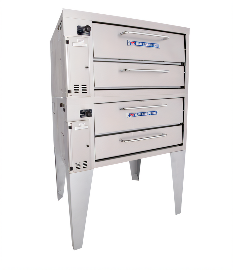 Product image #1 for Bakers Pride Super Deck Series Double-Deck Gas Pizza Deck Oven, 36" W x 34-1/2" D Bake Deck