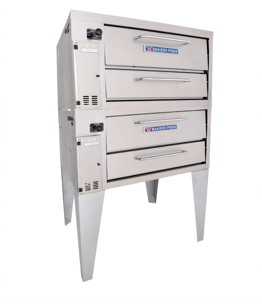 Product image #1 for Bakers Pride Super Deck Series Double-Deck Gas Pizza Deck Oven, 36" W x 34-1/2" D Bake Deck