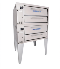 Bakers Pride Super Deck Series Double-Deck Gas Pizza Deck Oven, 36