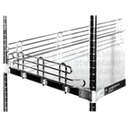 Thumbnail image #1 for Metro Super Erecta L60WS 60-Inch W x 4-Inch H Stainless Steel Shelf Ledge for Solid Shelving Case of 6