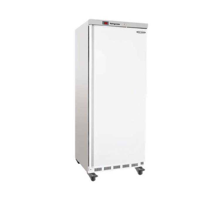 Product image #1 for Serv-Ware 25 Cu. Ft. 1-Door Reach-In Freezer with White Painted Finish, Bottom-Mounted Compressor, 115V