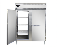 Continental Refrigerator D2FENSSPT Designer Line Wide Pass-Thru Freezer, 2-Section, All Stainless Steel, 57