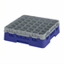 Thumbnail image #2 for Cambro Camrack 36-Compartment Full Size Low-Profile Glass Rack with Soft Gray Extender, Navy Blue