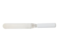Mundial 8-Inch Offset Baker's Icing Spatula with Stainless Steel Blade and White Polypropylene Handle