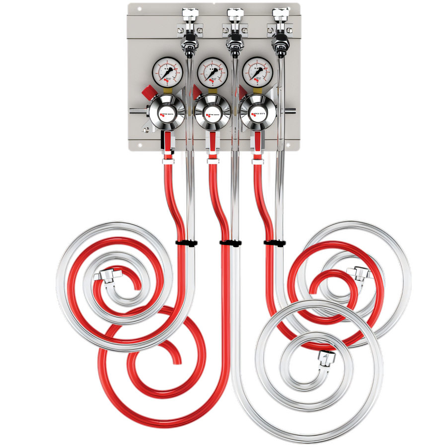 Product image #1 for Secondary Regulator Panel Assembly for 3 Products with 3/8-Inch Jumper Lines