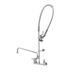 Thumbnail image #1 for T&S Brass EasyInstall 8-Inch Wall Mount Pre-Rinse Add-On Faucet with 18-Inch Swing Nozzle