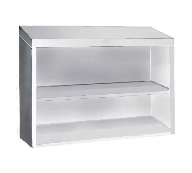 Product image #1 for Advance Tabco 60-Inch Wall-Mounted Open Front Stainless Steel Cabinet with Single Shelf