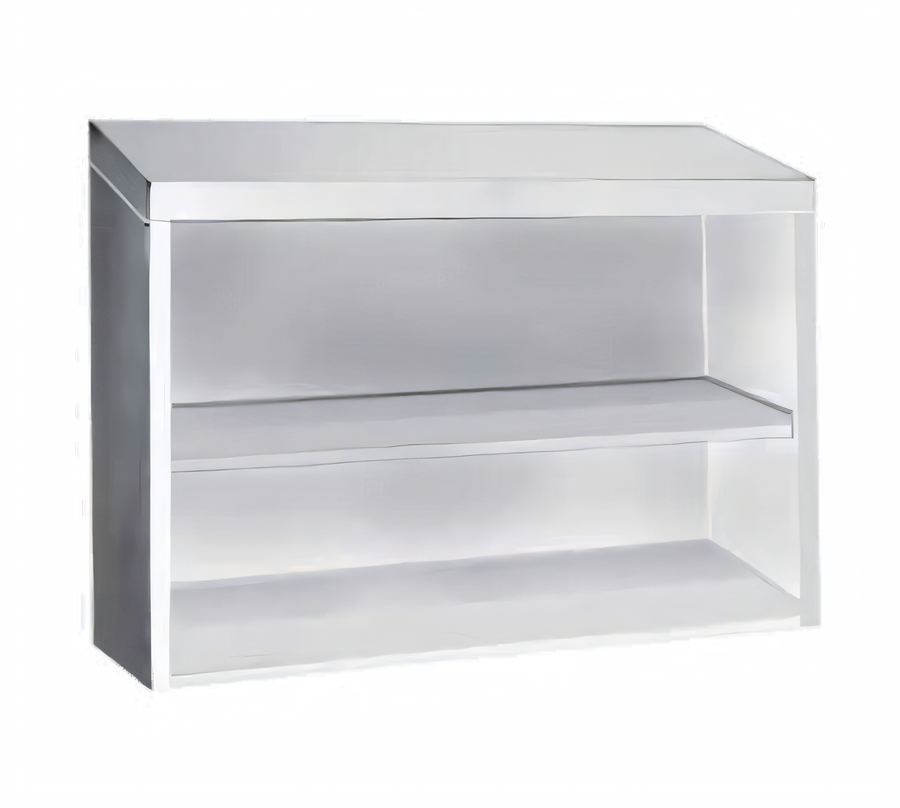 Product image #1 for Advance Tabco 60-Inch Wall-Mounted Open Front Stainless Steel Cabinet with Single Shelf