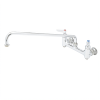 T&S Brass B-0230-BST Wall-Mount Sink Mixing Faucet with 18-Inch Swing Nozzle