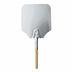 Thumbnail image #1 for Omcan USA Rectangular Aluminum Pizza Peel with Wooden Handle, 12 x 14 Inch Blade, 26 Inch Length
