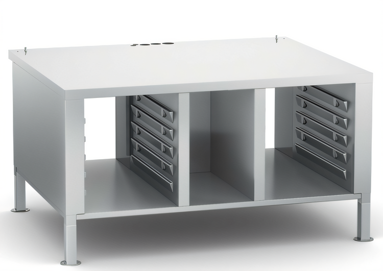 Product image #1 for RATIONAL MarineLine Stainless Steel Equipment Stand for Size 2-S with 10 Pairs of 1/1 GN Support Rails