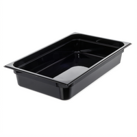 StorPlus High Heat Full-Size Hot Food Pan, 4 Inch Deep, Black