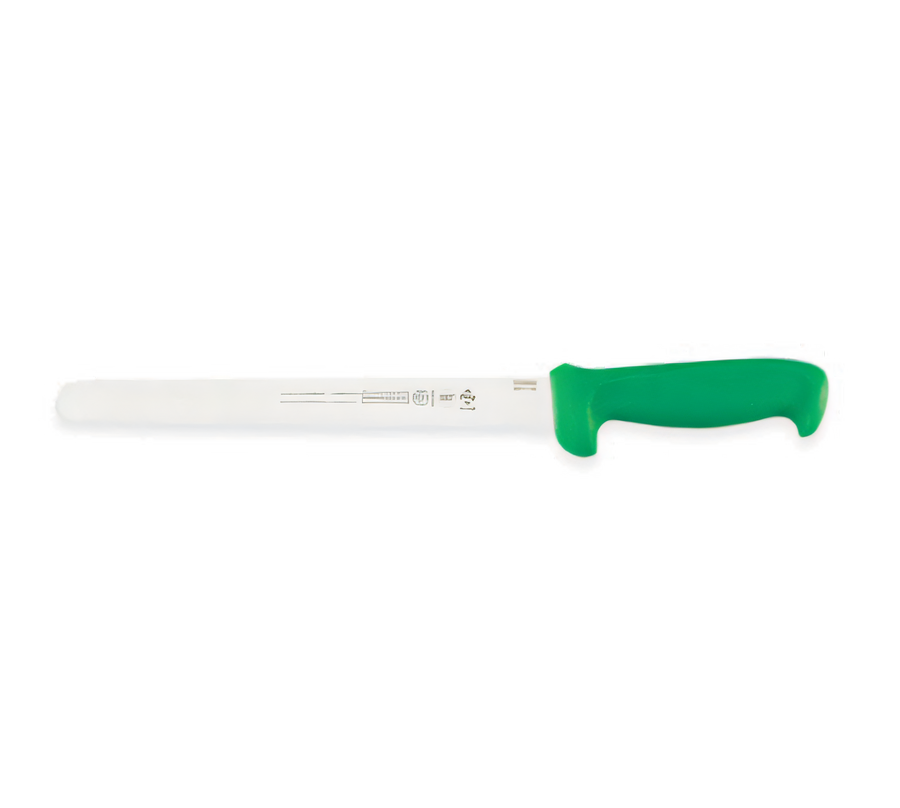 Product image #1 for Mundial 10-Inch Serrated Slicer Knife with Green Polypropylene Handle