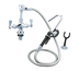 Thumbnail image #1 for OptiFlow Lead-Free Dual Valve Deck Mount Pot Filler with 72-Inch Stainless Steel Braided Hose
