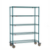 Thumbnail image #1 for Super Erecta 5-Tier Wire Stem Caster Cart, 48 x 18 x 68 Inches