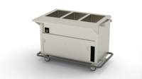 Thurmaduke EPW-3-CBSS Portable 3-Pan Waterless Well Steamtable with Cutting Board