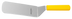 Thumbnail image #2 for Dexter Russell Sani-Safe 8 x 3 Inch Solid Stainless Steel Offset Cake Turner with Yellow Polypropylene Handle