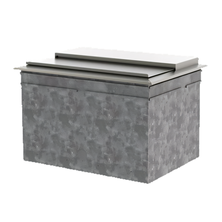 Product image #1 for 38-Inch x 19-1/4-Inch Drop-In Ice Chest with 10-Circuit Cold Plate and Sliding Cover, 80 lb. Capacity